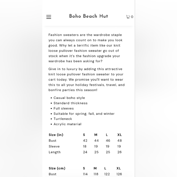 Boho Beach Knit Loose Pullover Fashion Sweater - Picture 2 of 5